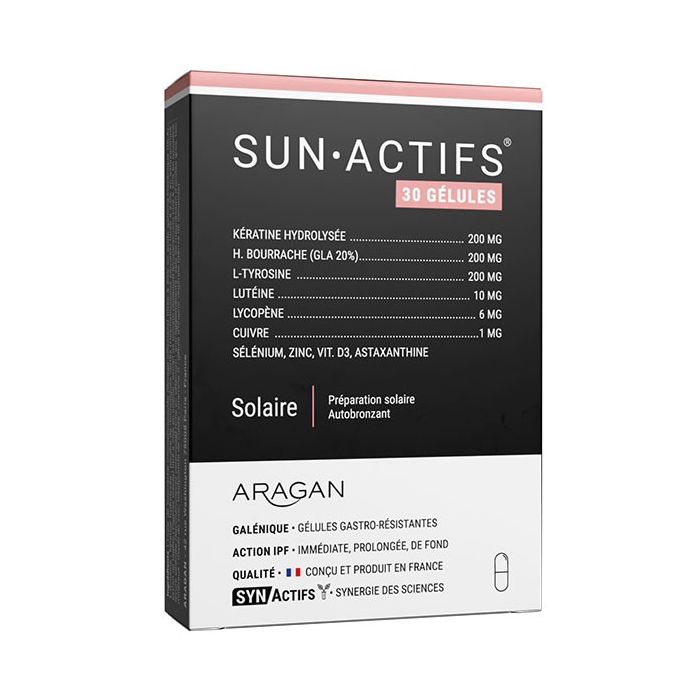 SYNACTIFS SUN ACTIFS SOLAIRE x 30 GELULES