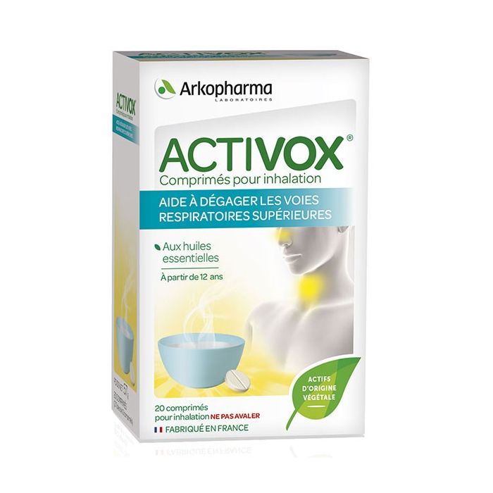 ACTIVOX COMPRIMES POUR INHALATION ARKOPHARMA 20 COMPRIMES