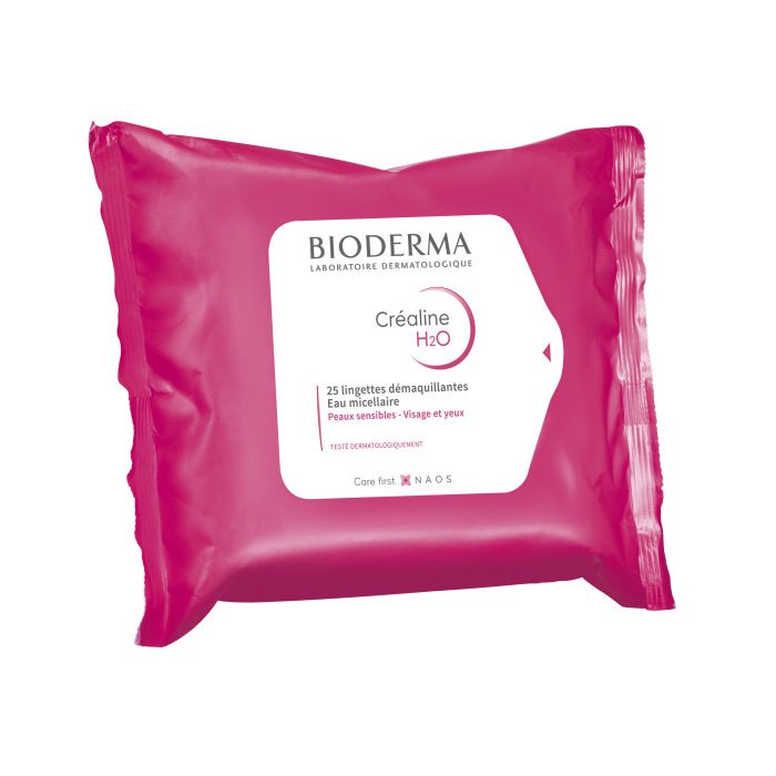 BIODERMA Créaline H2O Lingettes Démaquillantes x25 lingettes