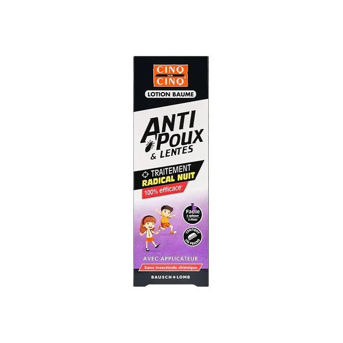 Cinq sur Cinq Anti poux et Lentes Lotion Baume Nuit 100ml