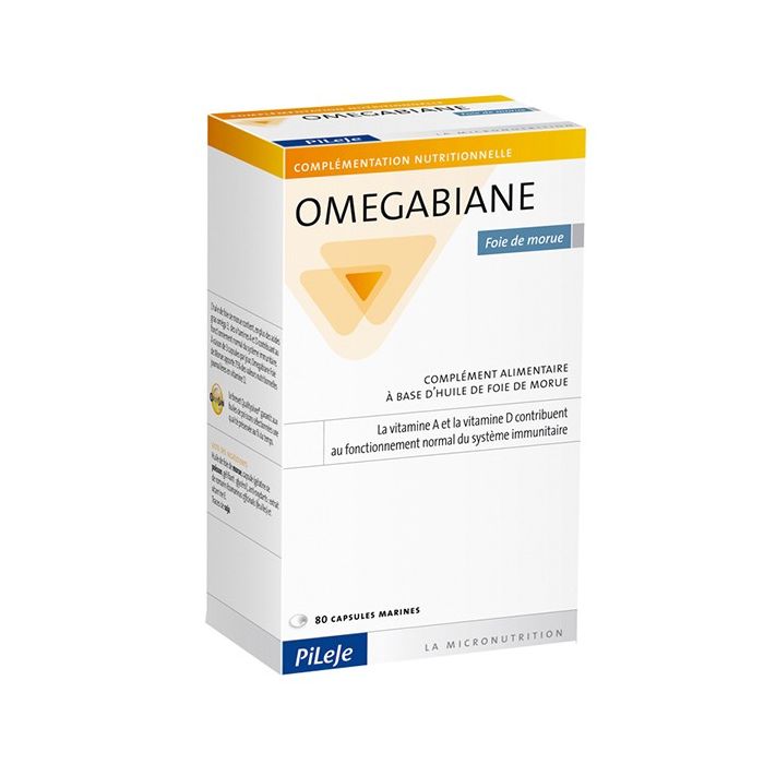 PILEJE Omegabiane Foie de Morue 80 capsules