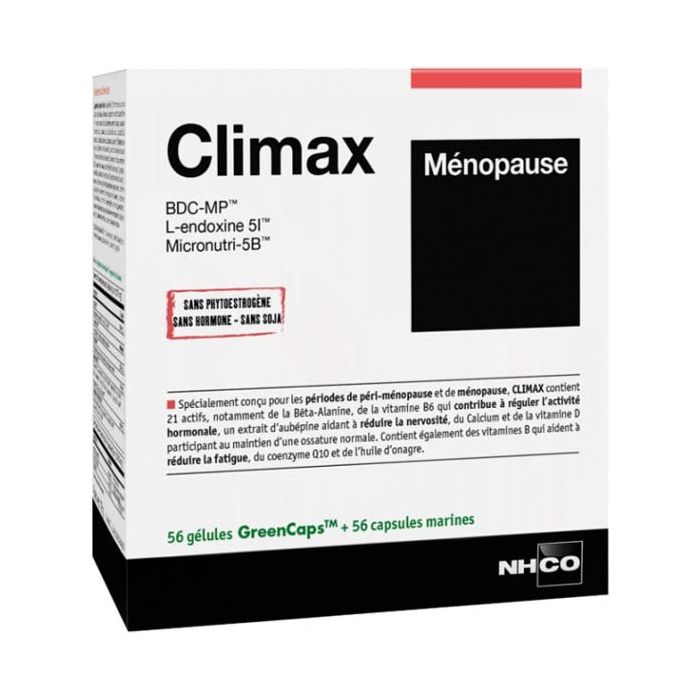 NHCO Climax Menopause 56 capsules photo de face