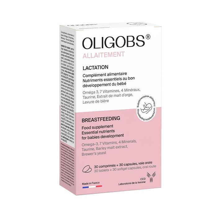 OLIGOBS® - allaitement, 30 comprimés + 30 capsules d'oméga 3