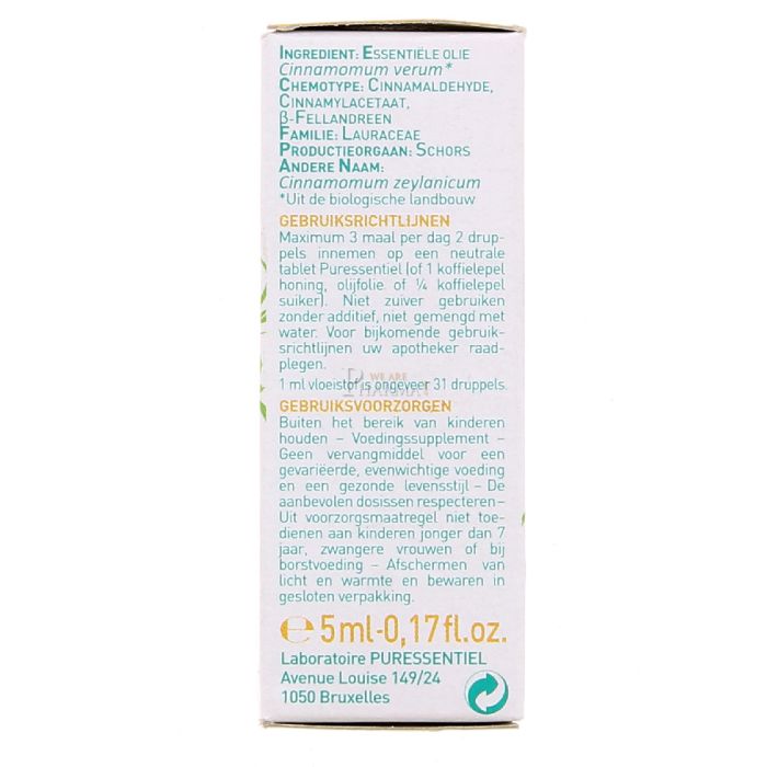  puressentiel huile essentielle de cannelle de ceylan 5ml