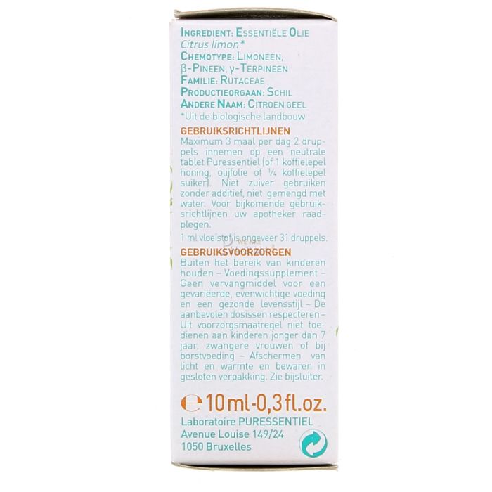  puressentiel huile essentielle de citron 10ml