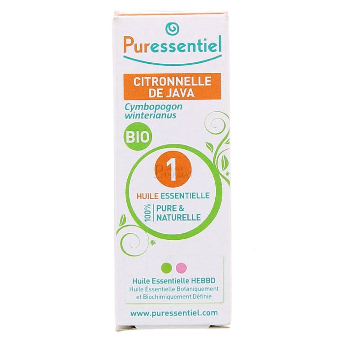 PURESSENTIEL HUILE ESSENTIELLE DE CITRONNELLE DE JAVA 10ML
