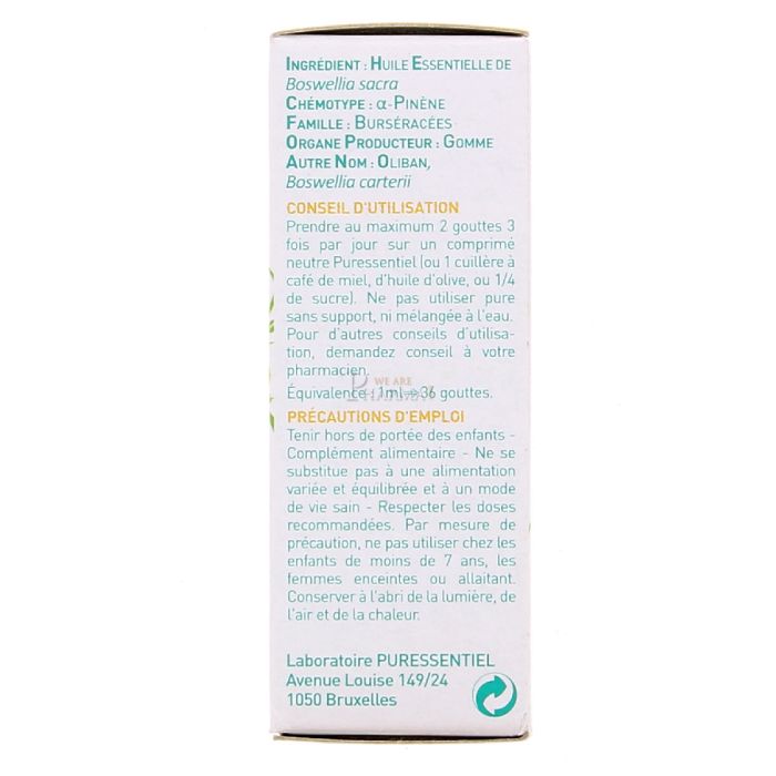  puressentiel huile essentielle d'encens 5ml
