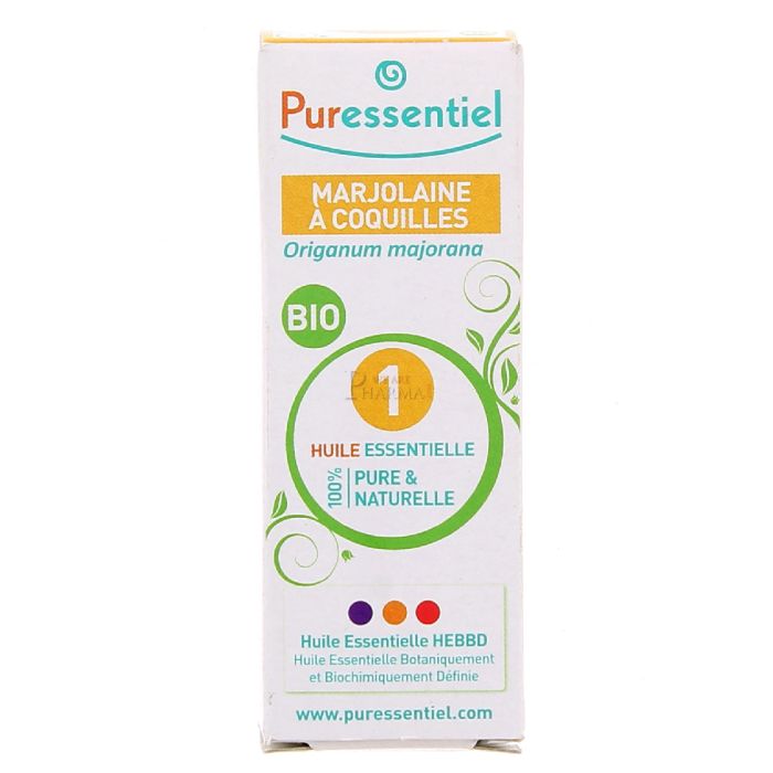  PURESSENTIEL HUILE ESSENTIELLE DE MARJOLAINE A COQUILLES 5ML