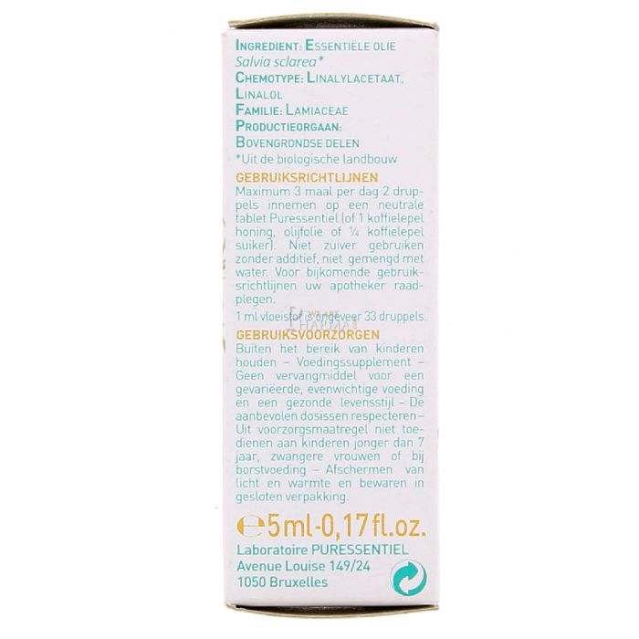  puressentiel huile essentielle de sauge sclaree 5ml