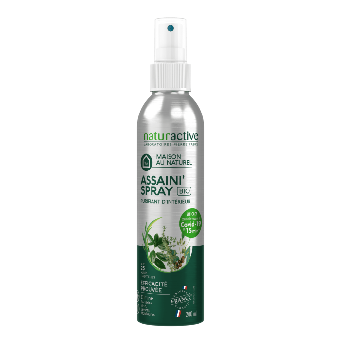 Spray assaini aux huiles essentielles bio naturactive 200ml