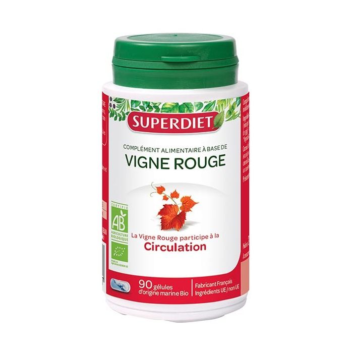 SUPER DIET VIGNE ROUGE BIO 90 GELULES