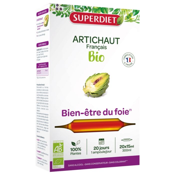 SUPER DIET ARTICHAUT BIO 20 AMPOULES