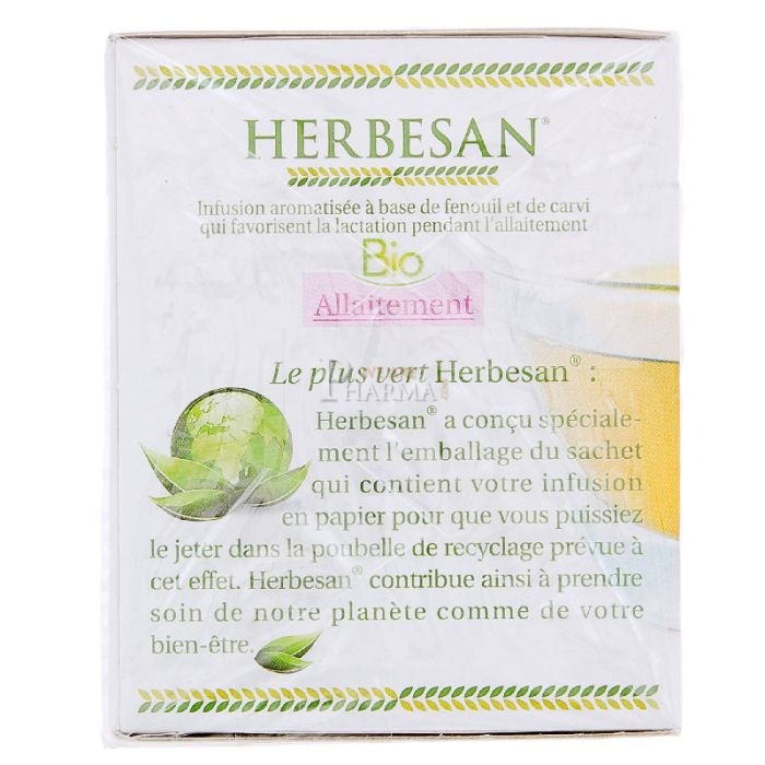 Herbesan infusion bio allaitement 20 sachets