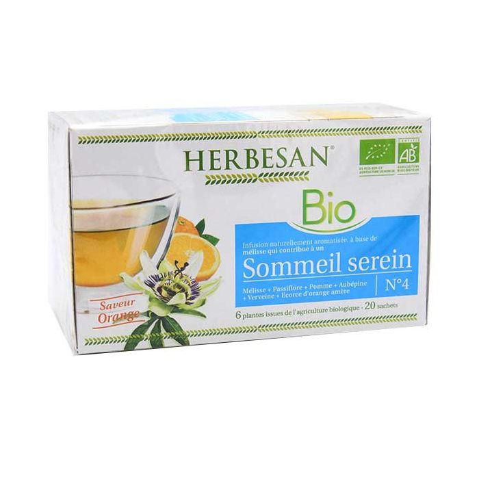 HERBESAN Infusion Sommeil Serein 20 sachets