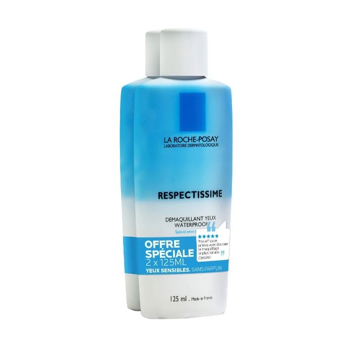 LA ROCHE-POSAY Respectissime Démaquillant Yeux Waterproof - 2 x 125ml