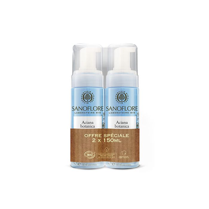SANOFLORE Aciana Botanica Mousse d'Eau Nettoyante 2x150ml