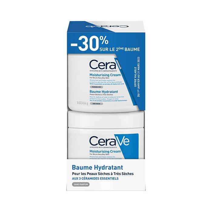Cerave Baume Lot de 2 x 454g Hydratant Soin