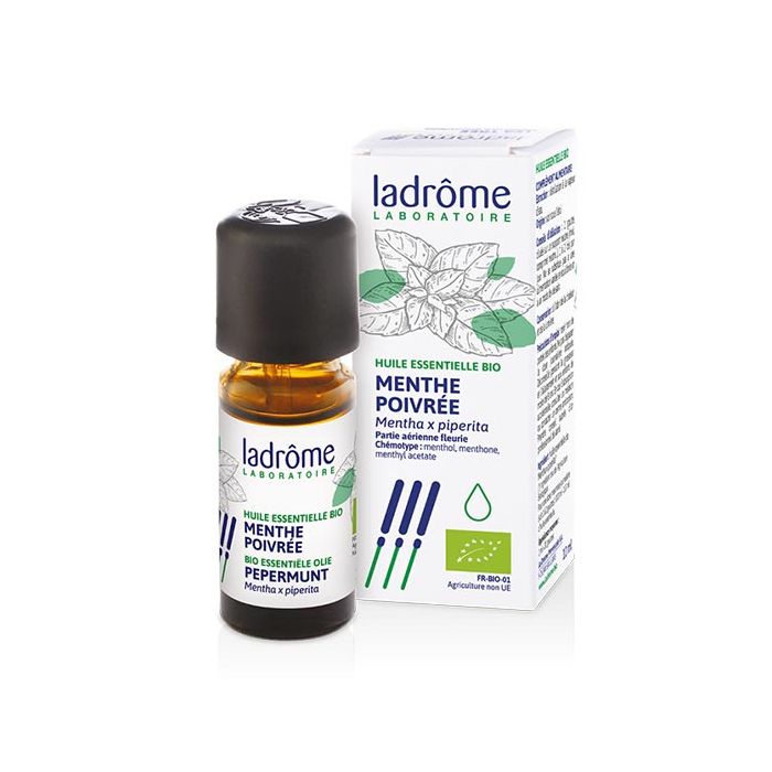 LADROME Huile Essentielle de Menthe Poivrée BIO 10ml