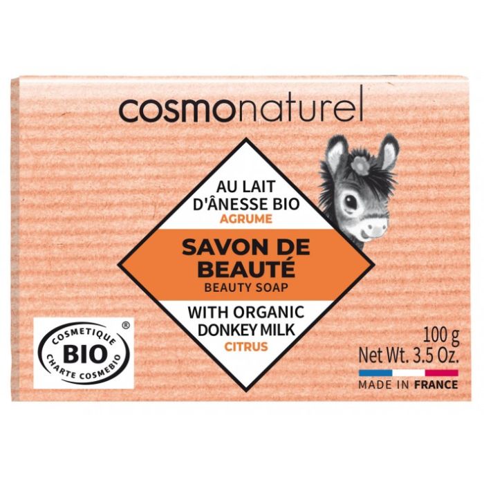 SAVON BIO DE BEAUTE LAIT D'ANESSE AGRUMES LABORATOIRE GRAVIER 100G