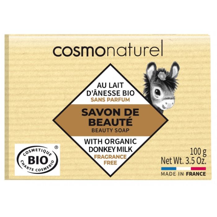 SAVON BIO DE BEAUTE LAIT D'ANESSE SANS PARFUM LABORATOIRE GRAVIER 100G