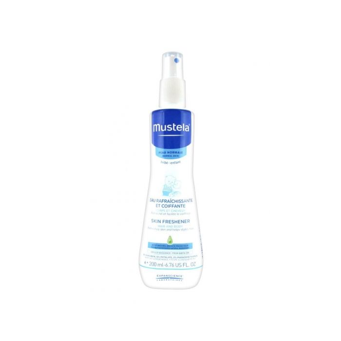 Mustela peau normale eau rafraichissante et coiffante, 200 ml