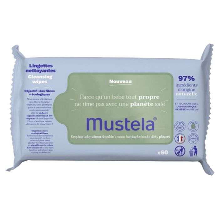 Mustela lingettes nettoyantes à l'avocat x60