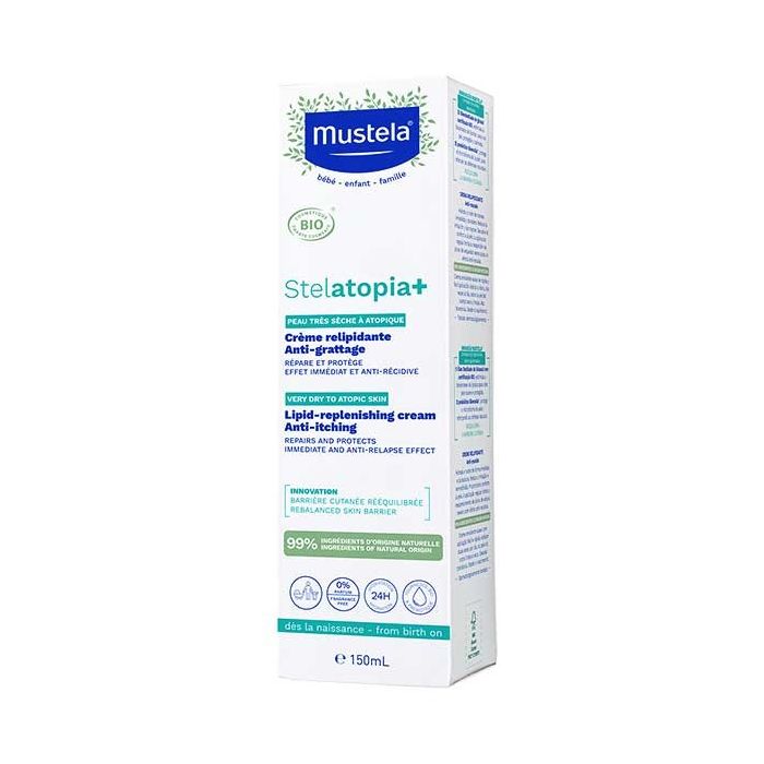 Mustela stelatopia+ crème relipidante anti-grattage bio 150ml