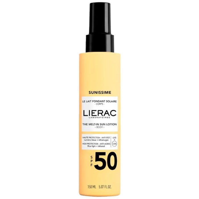 LIERAC Sunissime Lait Protecteur Energissant Anti-Age Global SPF 50 - 150ml