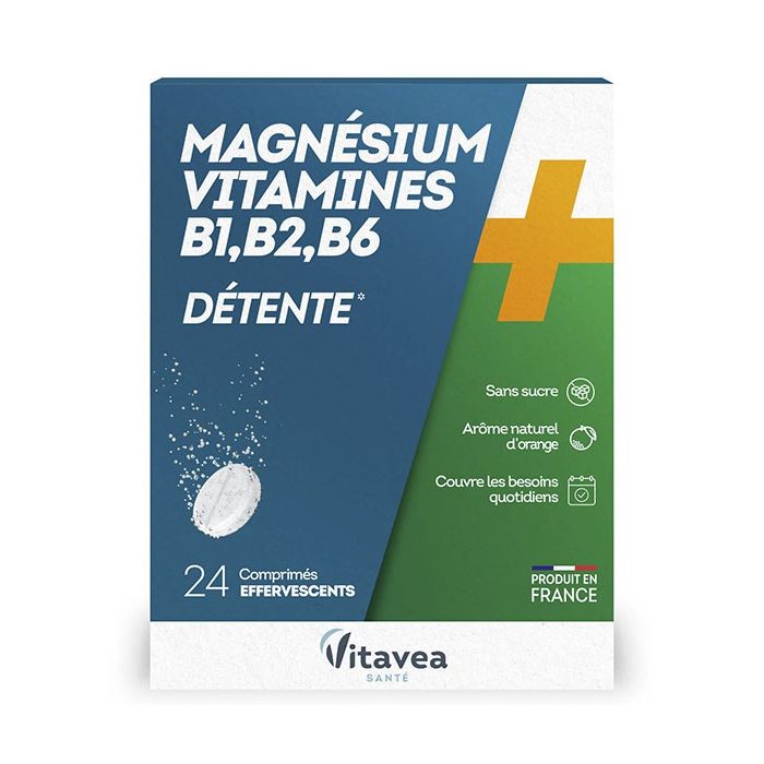MAGNESIUM + VITAMINES B1 B2 B6 NUTRISANTE x 24
