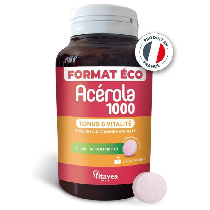 Vitavea acerola 1000 gout cerise 60 comprimes