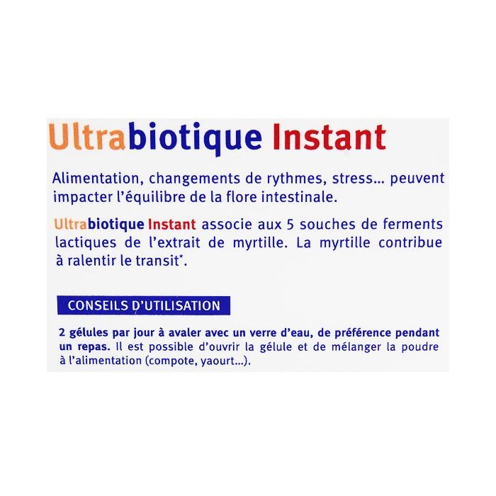 Vitavea ultrabiotique instant 10 gelules