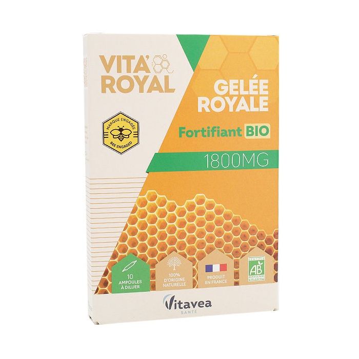 Vita royal fortifiant bio ampoules 1800mg gelee royale