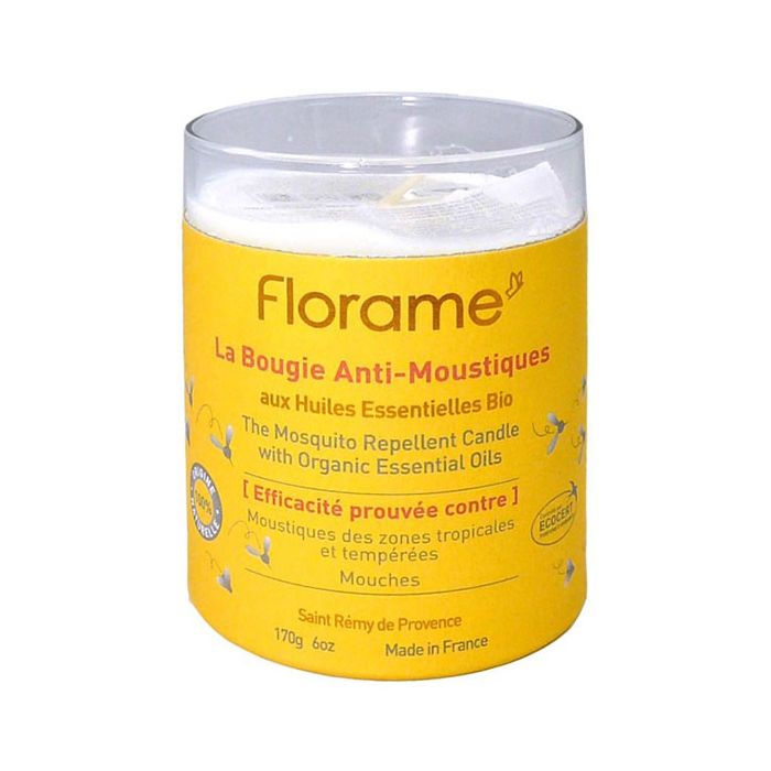 FLORAME Bougie Anti-Moustique BIO 170g