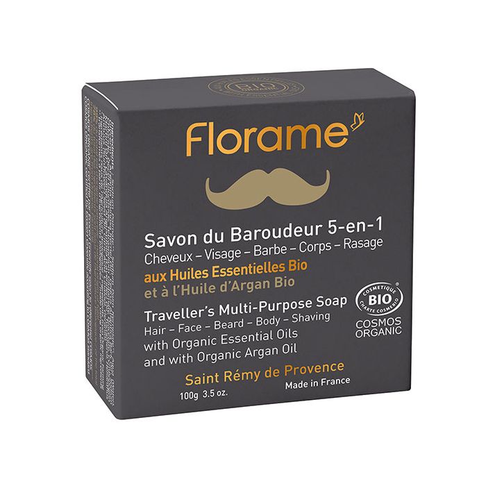 FLORAME Homme Savon du Baroudeur 5en1