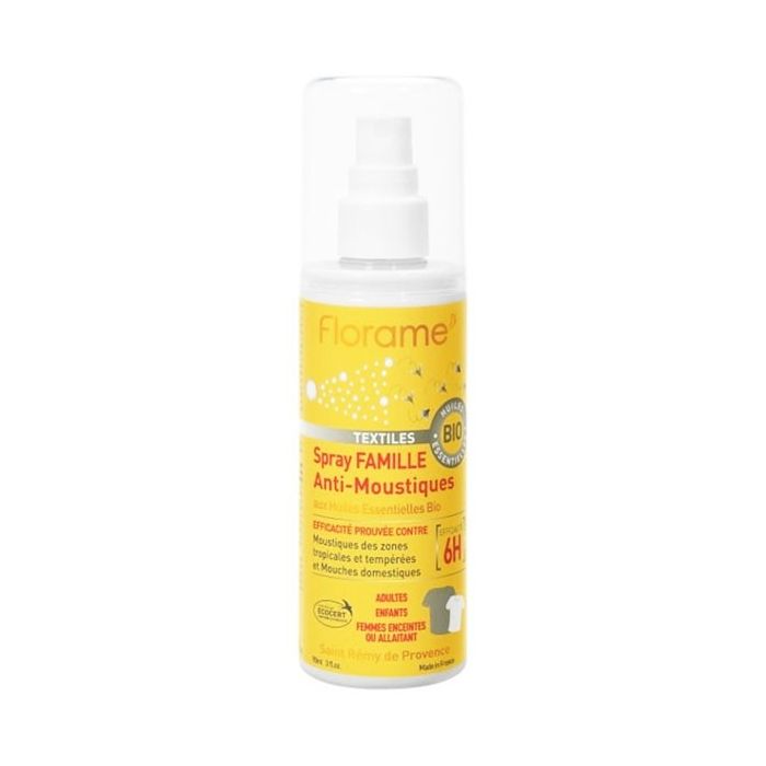 Florame spray anti-moustique textiles bio 90ml