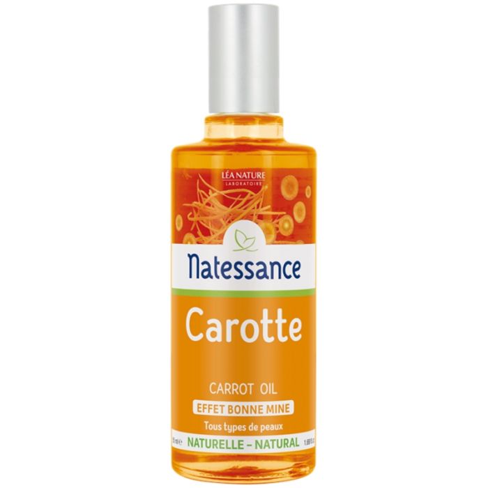 NATESSANCE Huile de Carotte Effet Bonne Mine 50ml