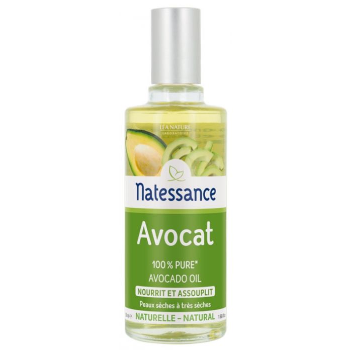 NATESSANCE Huile d'Avocat Nourrit et Assouplit Peaux sèches à très sèches 50ml