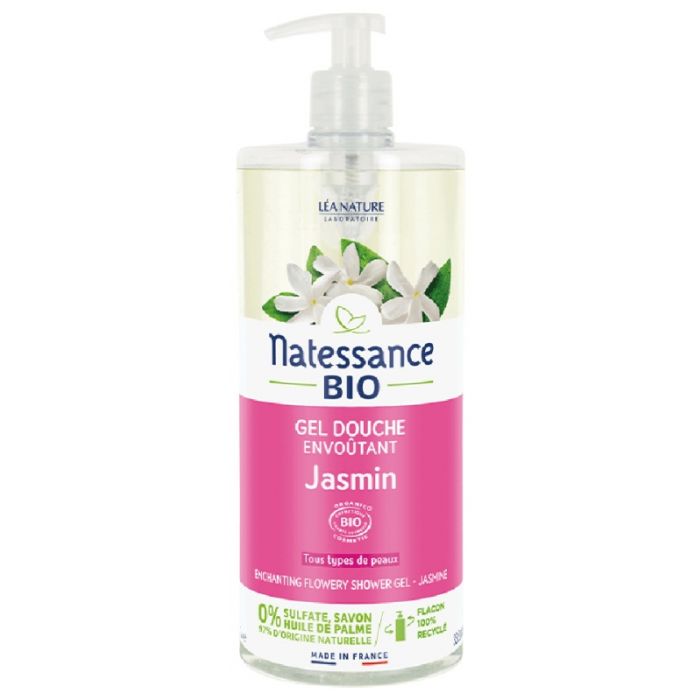 NATESSANCE Gel Douche Jasmin Envoûtant BIO 1L