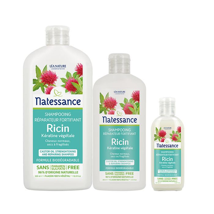 Natessance Shampoing Réparateur Fortifiant Ricin 250 ml