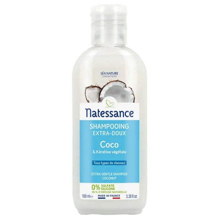 NATESSANCE Shampooing Coco et Kératine Végétale 100ml