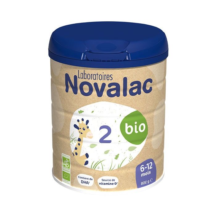 NOVALAC 2ème Age Bio Lait en Poudre 800g