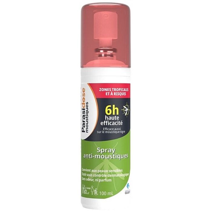 Parasidose Spray Anti Moustique 6H Zones Tropicals 100ml