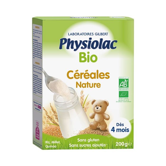 PHYSIOLAC Cereales Nature 4m+ Bio 200g 