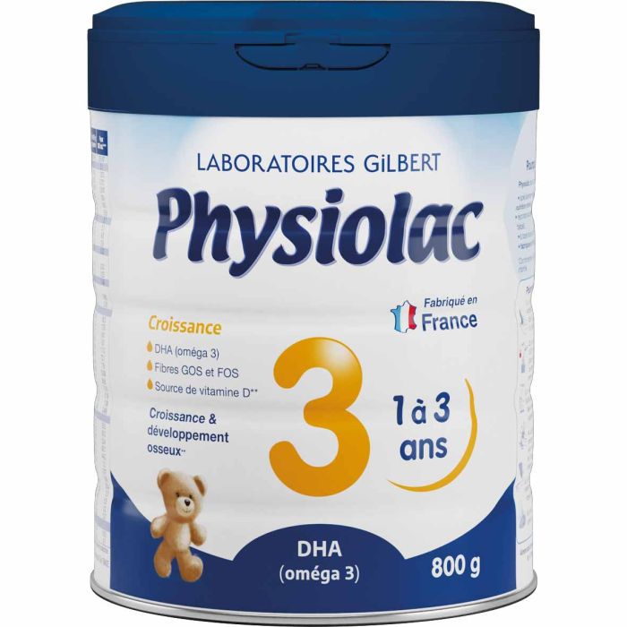 Physiolac lait de croissance 3eme age- 800g