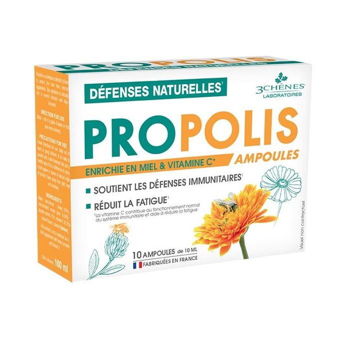 3 CHENES PROPOLIS AMPOULES x 10