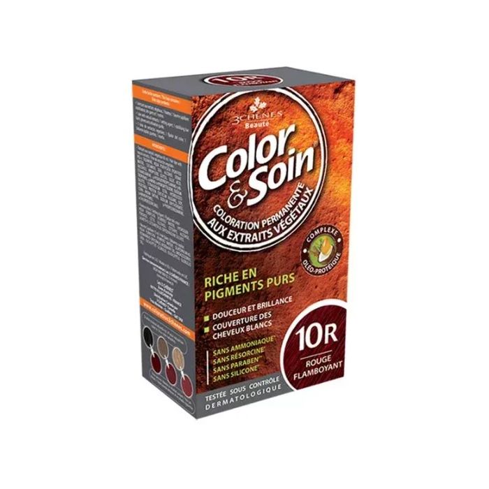 Color & Soin Coloration Permanente 3 chenes Rouge Flamboyant : 10R