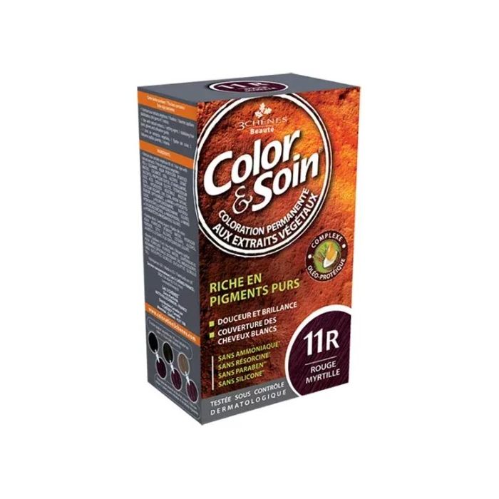 Color & Soin Coloration Permanente 3 chenes Rouge Myrtille : 11R