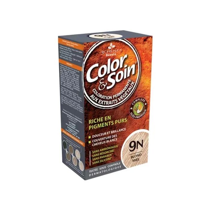 Color & Soin Coloration Permanente 3 chenes Blond Miel : 9N