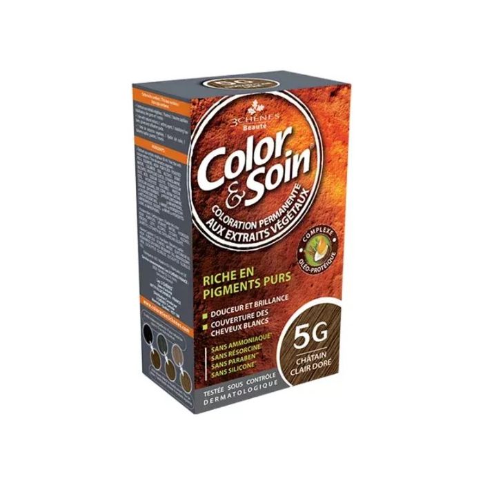 Color & Soin Coloration Permanente 3 chenes Châtain Clair Doré : 5G