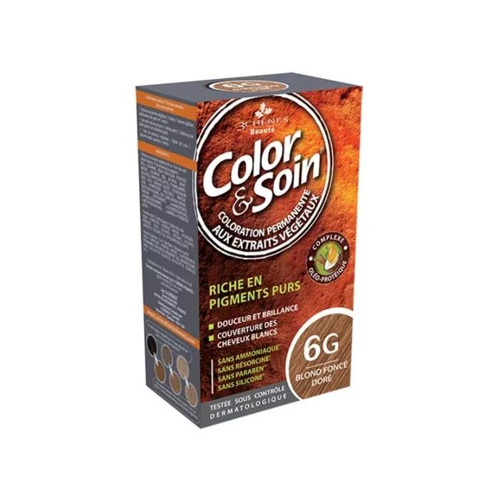 Color & Soin Coloration Permanente 3 chenes Blond Foncé Doré : 6G